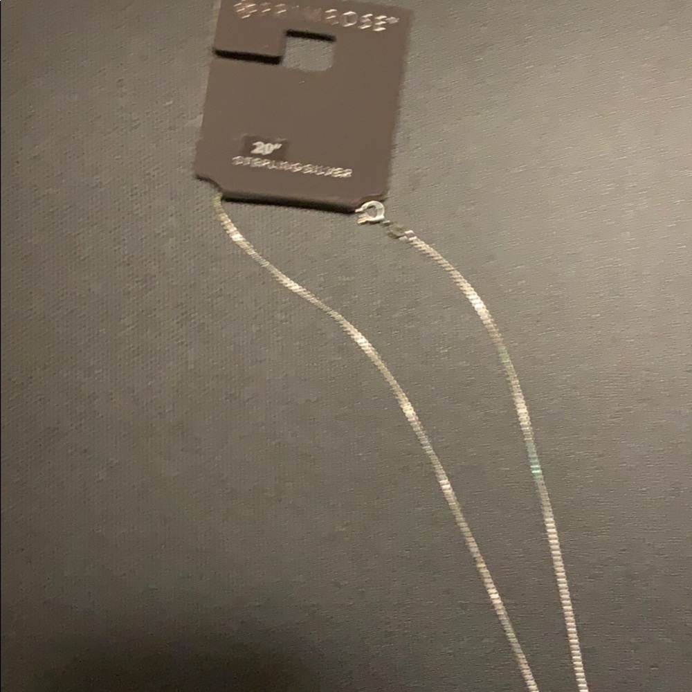 20” sterling silver necklace